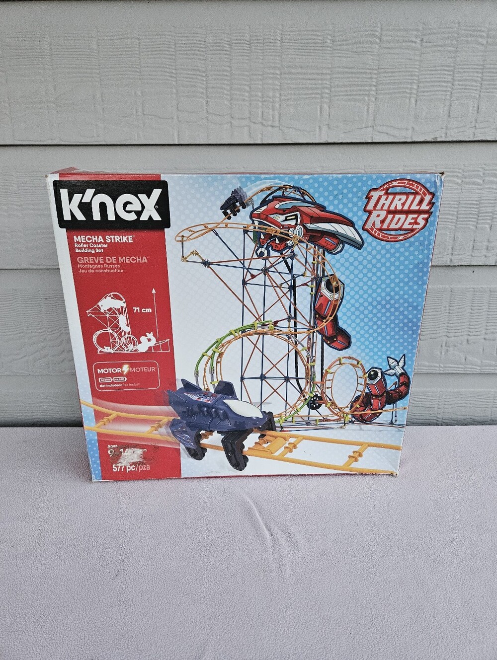 K'NEX Mecha Strike Thrill Rides Roller Coaster Building Set 577pcs